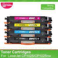 ตลับหมึกสำหรับ HP CP1025 1020 1027 1028 NW K/m/y/c CE310A 4ชิ้นสำหรับตลับหมึกพิมพ์7010ตลับหมึกสำหรับ Canon LBP7018C