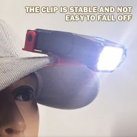 New LED Sensor Headlamp Mini Clip Cap Light Fishing Headlight USB Rechargeable Adjustable Angle Outdoor Camping Work Light