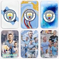 กระเป๋าใส่บัตรพนักงาน ลาย Manchester City Haaland พร้อมสายคล้องคอ สําหรับนักเรียน