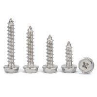 M3 M4 M5 M6 304 Stainless Steel Phillips External Hex Flange Self Tapping Screws With Pad Washer Cross Hexagon Head Tapping Bolt