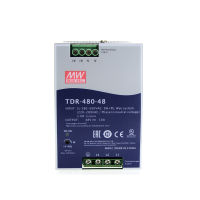 Original Mean Well TDR-480-24 TDR-480-48 TDR-480 Series Meanwell DC 24V 48V 480W สามเฟส DIN Rail ฟังก์ชัน PFC แหล่งจ่ายไฟ