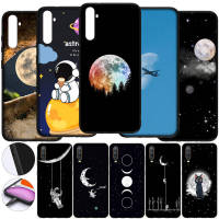 อ่อนนุ่ม Phone ปก K179 N38 Black Moon luxury pattern Stars astronaut ซิลิโคน เคสโทรศัพท์ หรับ iPhone 14 13 12 11 Pro XS Max X XR 6 7 8 6S Plus 7Plus + 14+ 11Pro ProMax 7+ 8+ 8Plus Casing