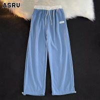 ASRV กางเกงลำลองผู้ชายสไตล์เกาหลีวาฟเฟิล Drawstring Leggings