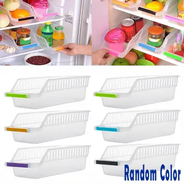 1pc Random Color Kitchen Fridge Storage Box Drawer, Freezer Translucent  Compartment Organizer, Vegetable & Fruit Container