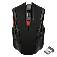 เมาส์ไร้สาย2.4GHz เมาส์ DPI แบบปรับได้6ปุ่ม Optical Gaming Mouse