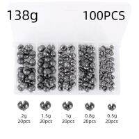 100pcs 138g 132g Round Split Shot Fishing Weights Assortment Set Removable Sinkers Drop Fish Tackle Fishing Accessories Accessories