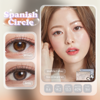 ?Olens รุ่น Spanish Circle สี Brown / Gray คอนแทคเลนส์รายเดือน