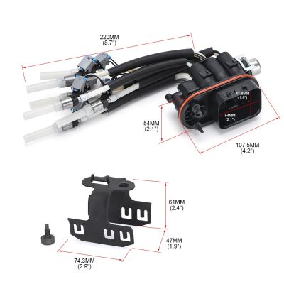 แมงมุมหัวฉีดน้ำมันเชื้อเพลิง FJ503ที่มีการรักษายึด SCPI เพื่อ MPFIFJ10565 217-3028 12568332สำหรับ96-05 Chevy Chevrolet GMC จีเอ็ม V6 4.3L