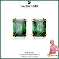 ?Swarovski?ต่างหูอัญมณีสีเขียว Matrix, S925 ต่างหูแฟชั่นสตรีเงินสเตอร์ลิงของขวัญวันวาเลนไทน์ของขวัญวันเกิด