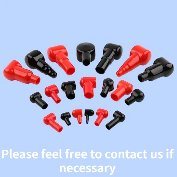 5piece-pipe-type-sheath-pvc-insulated-rubber-sheath-battery-cable-connector-soft-sheath-silicone-terminal-protective-sleeve