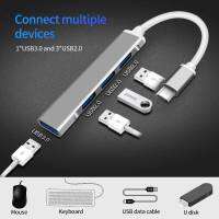 hub port type C USB3.0, USB2.0 รวม 4 port อุปกรณ์ขยายพอร์ต USB typeC สำหรับคอมพิวเตอร์ อะแดปเตอร์ฮับ USB Type C 4 พอร์ต adapterOTG typec 4usb ต่อมือถือ คอมพิวเตอร์