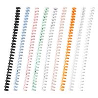 15mm Plastic Binding Coil 30-Ring 0.59" Diameter Multi-ring Binding Coil Clip Closure for Most Loose-leaf Notebooks Y98A