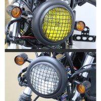 6.5 Inch 12V 55W Motorcycle Fence Headlight Suitable for Gn Cg125 Retro Headlight Retro Mesh Headlight