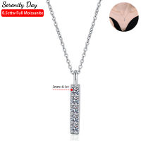 Serenity วัน0.5Cttw 5หิน3มิลลิเมตรจริง D สี Moissanite สร้อยคอสำหรับผู้หญิง S925จี้เงินเครื่องประดับ Fine ขายส่ง