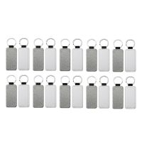 20Pack Sublimation Blanks Keychain Heat Transfer Keyring Sublimation Keychains Blank Black