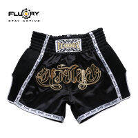 black new release muay thai shorts for all Fluory good quality boxing pantstrunks