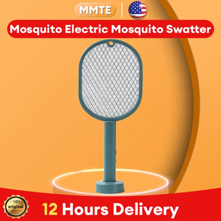 Electric fly swatter USB charging mosquito dispeller with LED light