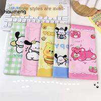 HOUMENG เคสใส่แว่นกันแดดผู้หญิง,กระเป๋าเครื่องสำอางการ์ตูนปิดตัวเองได้เยอะหนังสไตล์พียูสไตล์เกาหลี