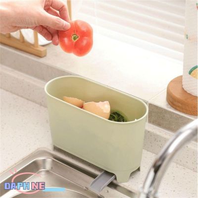 （A SHACK）✶✵┋ DAPHNE Household Storage Bucket Food Residue Box Organization Drain Trash Can/Multicolor