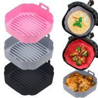 Durable Silicone For Air Fryer Without Oil Square Silicone Mold Airfryer Basket Tray Mat Baking Form Pan For Pastry Accessories