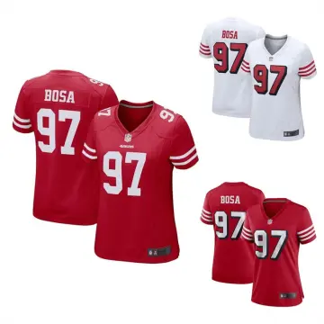 NFL_Jerseys Jersey San Francisco''49ers'' Black Bosa Rice Women''nfl 