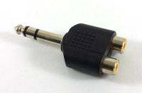 ADAPTOR JACK Ø 6.35Mic / RCA x 2F