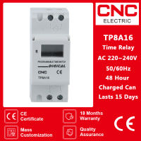 CNC TP8A16 AC 220โวลต์16A 30A ราง Din รายสัปดาห์7วันโปรแกรมเวลาดิจิตอลสวิทช์รีเลย์จับเวลาควบคุม