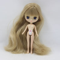 DBS Mini blyth doll nude body Suitable for diy change makeup Hair is very long Can change their hair, such as in points