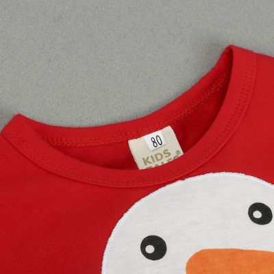 Orangemom Christmas Short Sleeve Baby Rompers Cartoon Snowman Cute Newborn Clothing Cotton Red Kids Fashion Jumpsuit with Hat