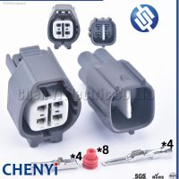 ❐ 1 set 4 Pin female male Automotive waterproof connector Oxygen Sensor Harness plug 6189-0256 for Toyota 90980-11178 90980-11177