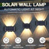 Solar Led Wall Lamp Waterproof Solar Lights Energy-Saving Luminous Exterior Wall Lights Garden Outdoor Porch Lamp Yard Sunlights