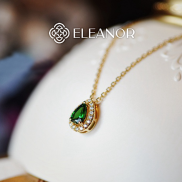Dây chuyền nữ đính đá viền Eleanor Accessories vòng cổ hình giọt nước gắn
