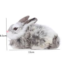 【CC】 Rabbits Kids Decorations Birthday Lifelike Artificial 15x6 Cm