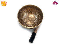 ขันทิเบตแฮนด์เมด ขนาด17.8ซม. น้ำหนัก772กรัม ชามทำสมาธิแฮนด์เมด Tibetan Handmade Singing Bowl