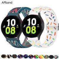 20mm/22mm Strap For Samsung Galaxy watch 6/5/pro/4 44 40mm /classic 3/Active 2/46mm/42mm Adjustable Elastic Nylon bracelet band