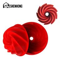 【Modern housewives】 SHENHONG Wave Pattern Chimney แม่พิมพ์ซิลิโคน9นิ้ว Savarin แม่พิมพ์เค้กชีฟองครัวขนมเบเกอรี่เครื่องมือ Pastry Bakeware