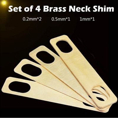 ；‘【； 4PCS 0.2/0.5/1Mm Thickness Guitar Neck Plate Guitar Gasket Replacement Guitar Neck Shim Heightening Gasket Accessories
