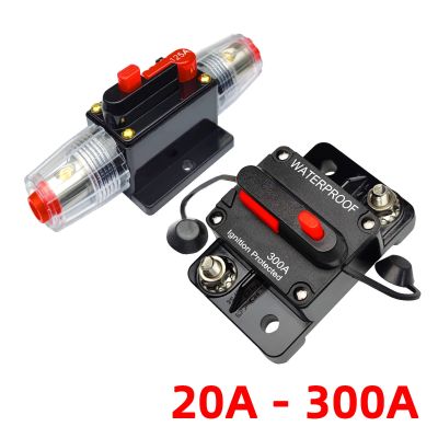 【YF】™☜◈  20A to 300A 12V-48V Circuit Fuse Trolling with Manual Car Boat 30A 80A 100A