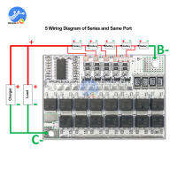 3S4S5S BMS 100A 3.2V Litium Besi Fossi FAT Litium Bateri Perlindungan Papan Litar dengan Baki Li-ion Ternary