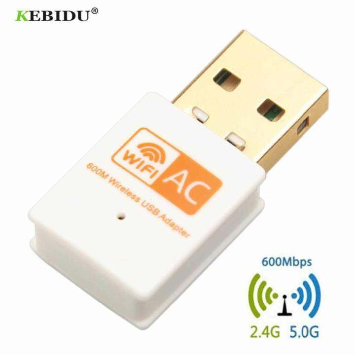USB Dual Band 600Mbps 5GHz Wireless Lan USB PC WiFi Adapter w/ Antenna 802.11AC Lazada