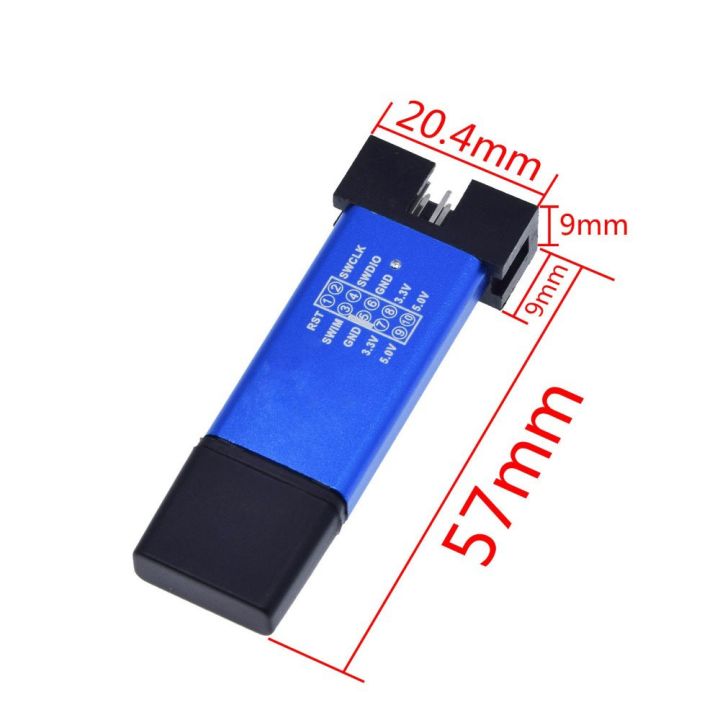 djrgs-st-link-โปรแกรมจำลอง-stm32-stm32-stm8-v2แบบสุ่มสี-st-link-stlink-พร้อมฝาปิด-a41โปรแกรมจำลองสีคู่สำหรับ-arduino