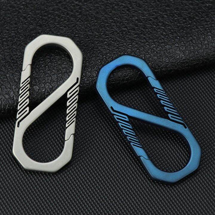 durable-titanium-alloy-keychain-car-key-holder-outdoor-carabiner-spring-snap-hook-clip-backpack-buckle