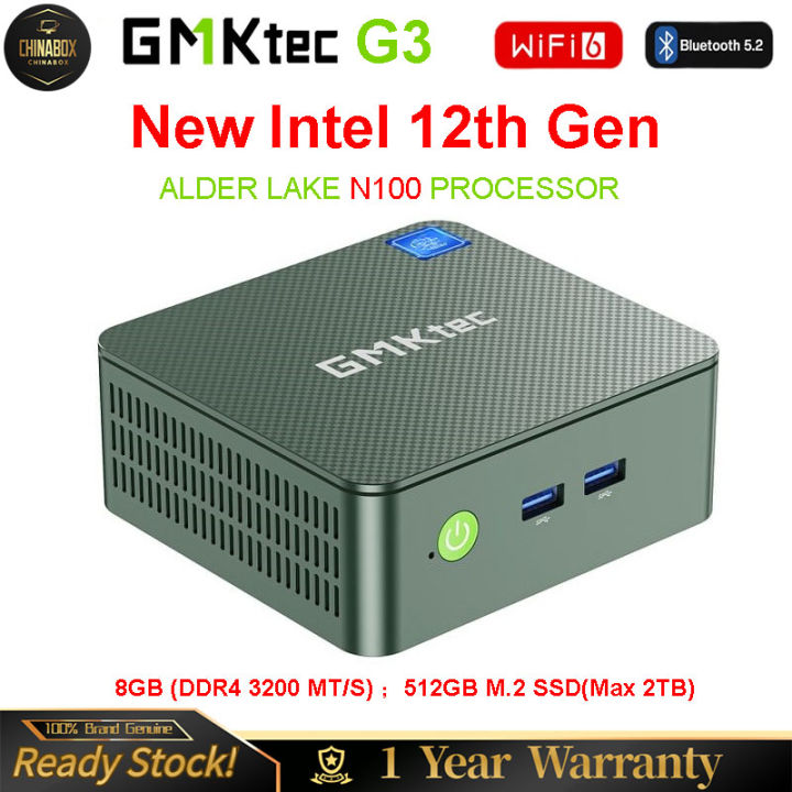 GMKTec G3 N100 Mini PC 12th Gen Intel Alder Lake N100 DDR4 8GB 16GB NVME SSD WiFi 6 BT5 2