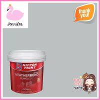 สีน้ำทาภายนอก NIPPON PAINT WEATHERBOND สี STILETTO GREY #NPN1992P กึ่งเงา 9 ลิตรWATER-BASED EXTERIOR PAINT NIPPON PAINT WEATHERBOND STILETTO GREY #NPN1992P SEMI-GLOSS 9L **ด่วน สินค้าเหลือไม่เยอะ**