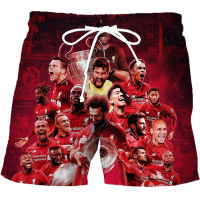 Liverpool Quick Dry beach shorts mens fashion printed Boardshorts sports swimming shorts loose plus size five-point pants 18