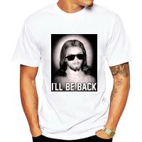 ✤❈✹ T-shirt Shirt Men Ill Be Back Jesus With Black Sunglasses Like Terminator T-shirt Top S M L Xl 2x