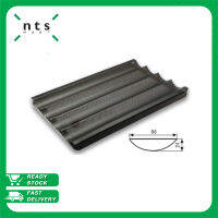 NTS Baguette Tray Non-stick ถาดอบขนมปังฝรั่งเศส 4 แถว พิมพ์อบขนมปัง เหมาะกับงานอุตสาหกรรมอาหาร ร้านอาหาร และโรงแรม รุ่น SN1586