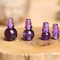 4A Natural Amethyst T-Junction Buddha Head Quartz Crystal Single Bead DIY Beads for Jewelry Making