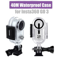 กระเป๋าดำน้ำลึก40ม. สำหรับ Insta360 GO 3ซองกันน้ำสำหรับ Insta 360 GO 3อุปกรณ์เสริมกล้องแอคชั่นแคมเมรา