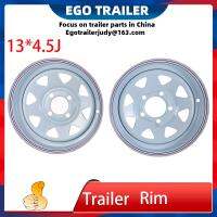 Ego trailer 13 x4.5J white spoke trailer rim 4-100 and 5 -114.3 car bolt pattern trailer parts trailer accessories